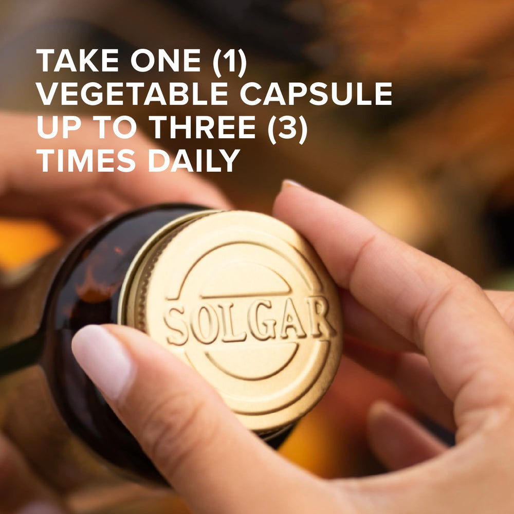 Solgar Milk Thistle label packaging with product details