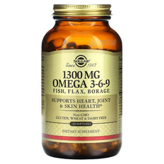 Solgar Omega-3-6-9 softgels capsule easy to swallow daily supplement