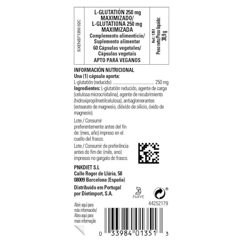 Solgar Reduced L-Glutathione 250 mg capsules in 60-count packaging