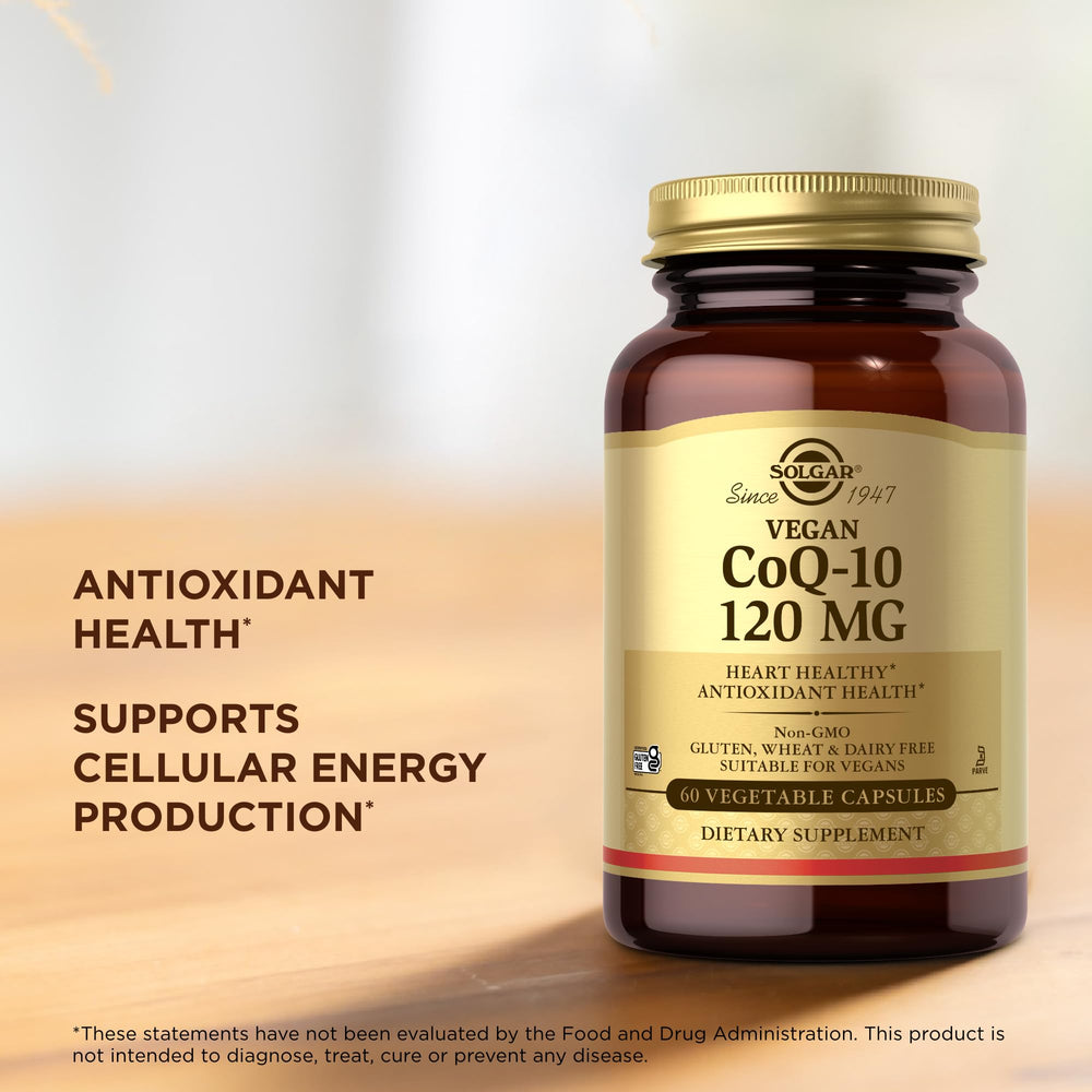 Solgar Vegan CoQ-10 120 mg kosher-seal confirming dietary certification