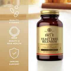 Solgar vegan gluten-free dairy-free kosher icons on packaging