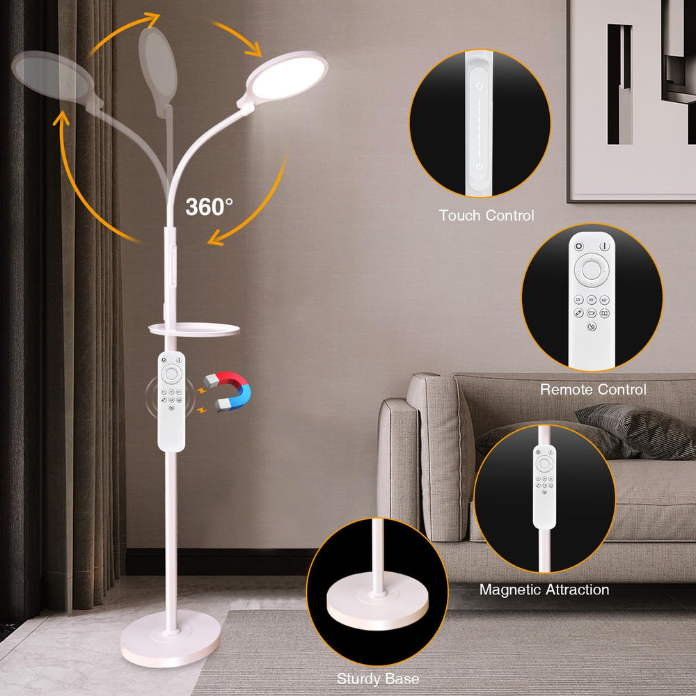 SOLLA floor-to-desk two-in-one setup for flexible home use