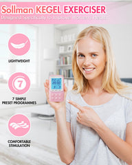 Sollman Kegel device demonstrating incontinence relief design.