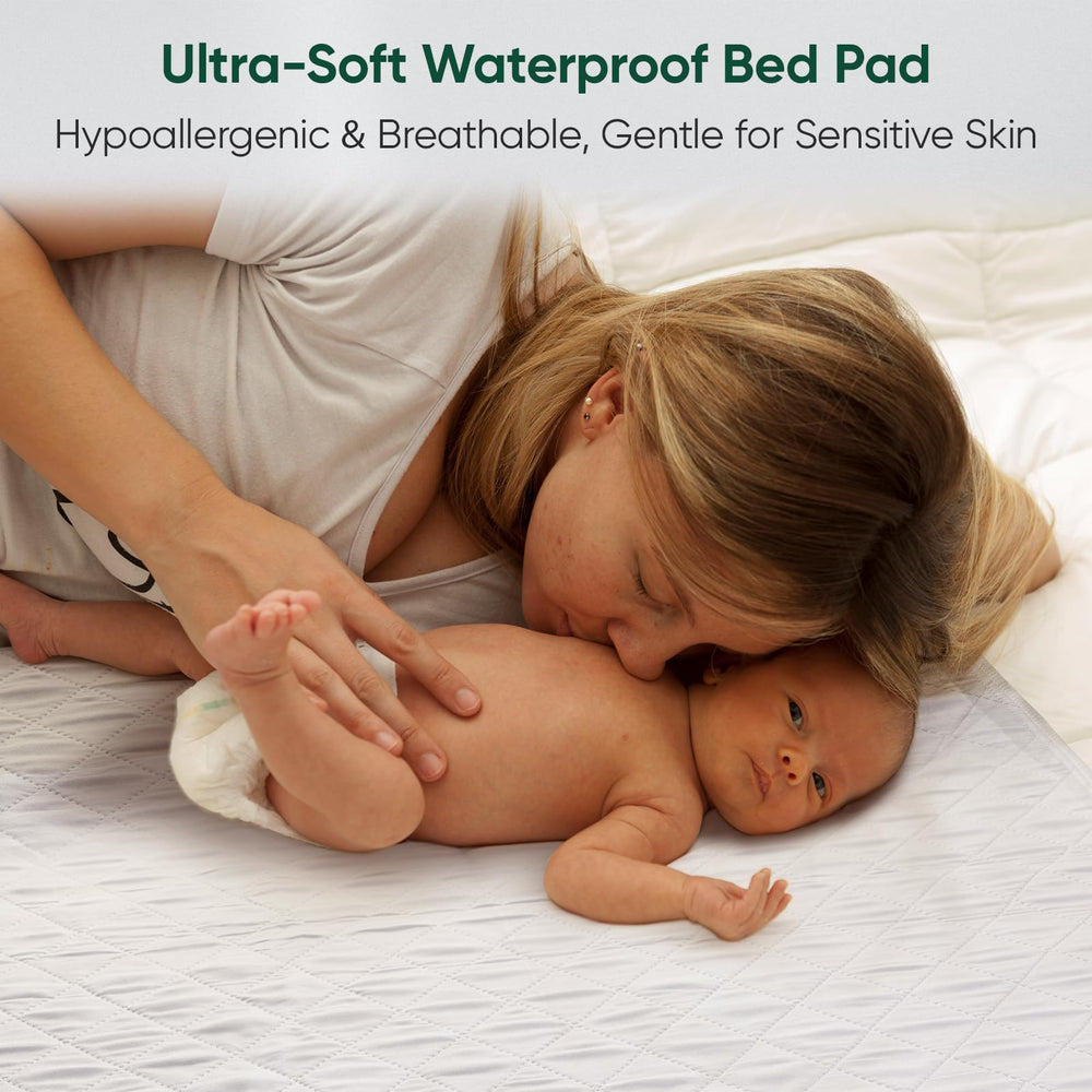 SOLOSHINE bed pads breathable surface reduces irritation and heat buildup