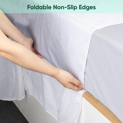 SOLOSHINE bed pads with tuckable wings secure under mattress for non-slip protection
