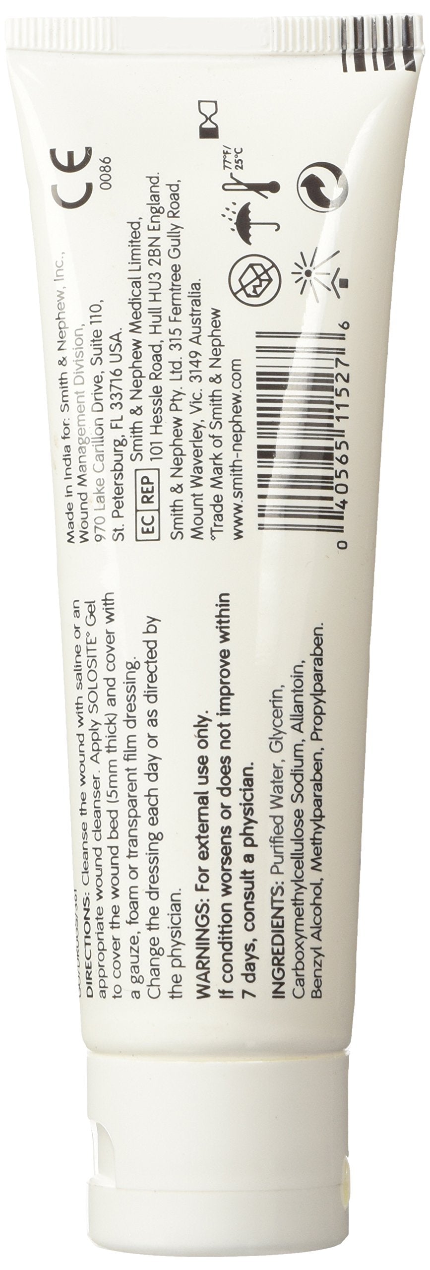 Solosite gel textura suave para aplicación precisa en la herida