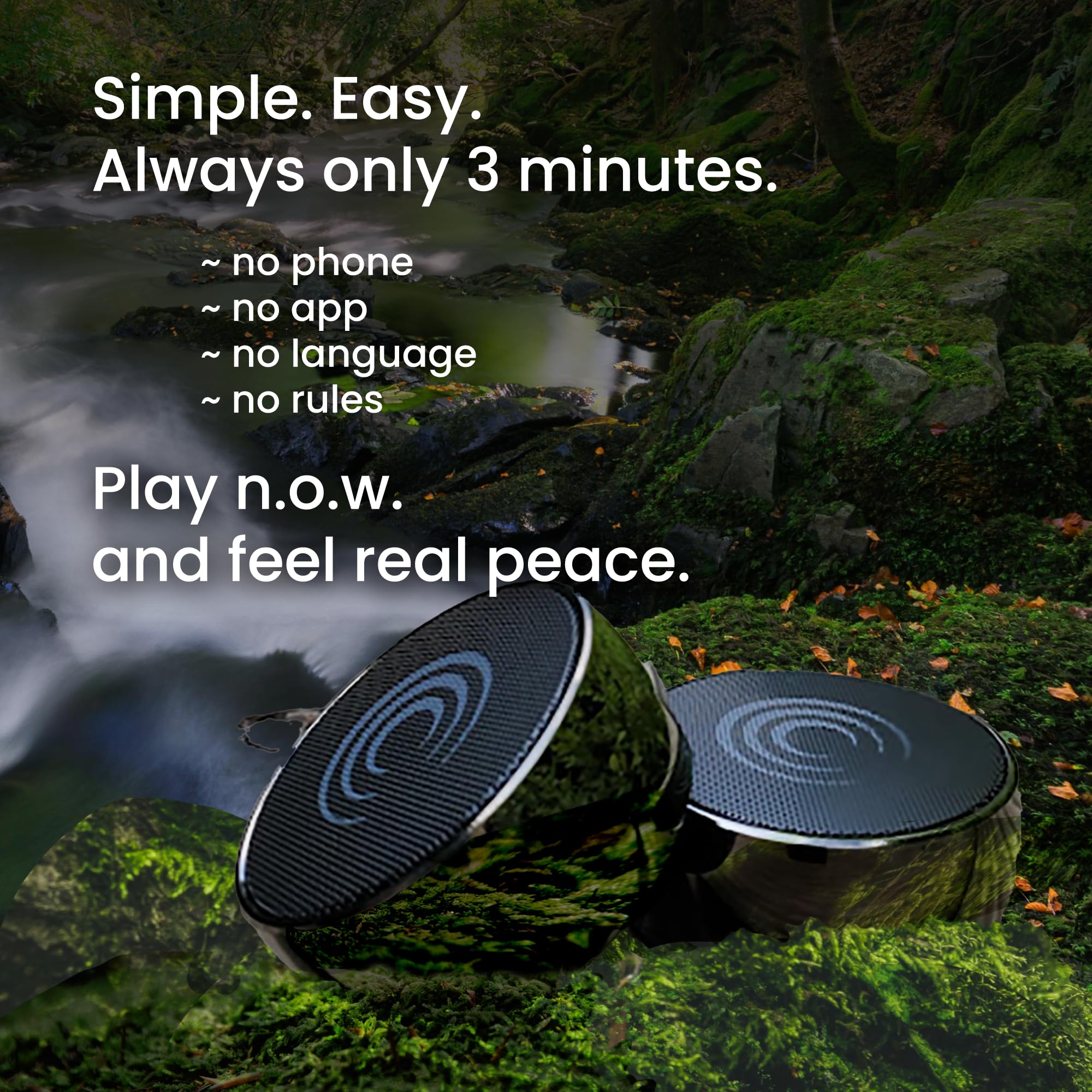 Solu n.o.w. Tone mindfulness practice supports effortless presence.