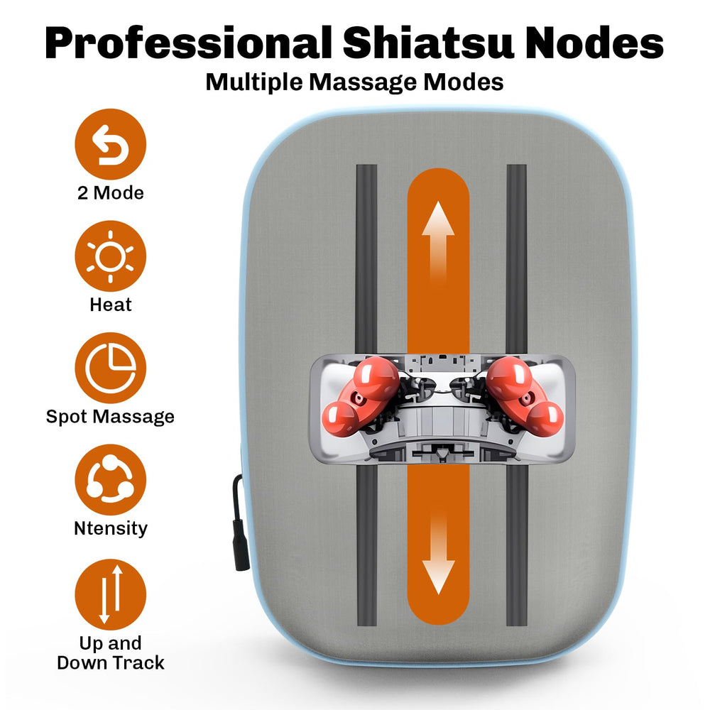 Solucky back massager powered by a 12V corded design for reliable use.