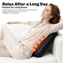 Solucky back massager shows adjustable intensity for personalized pressure and relief.