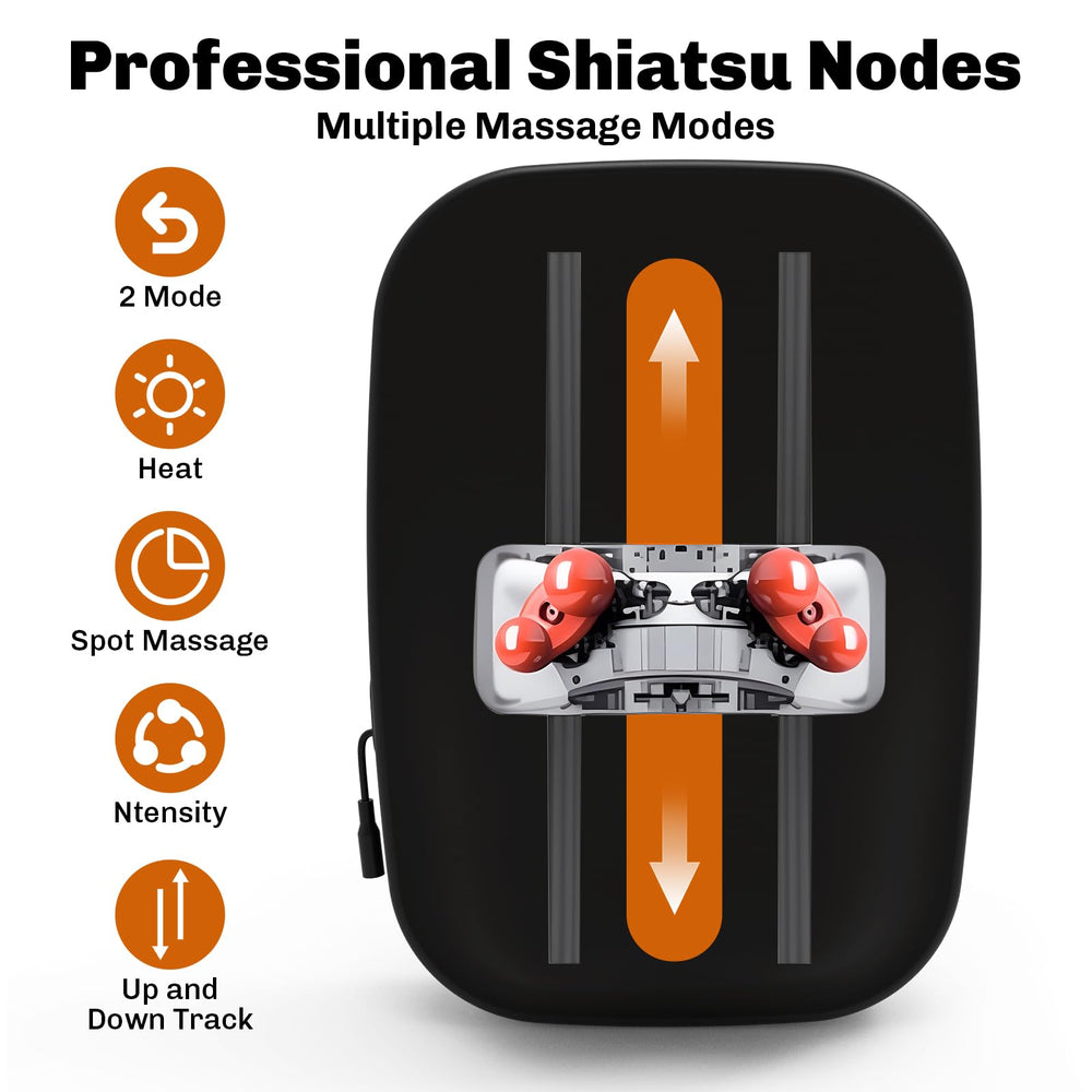 Solucky back massager uses 12V corded power for stable performance over long sessions.