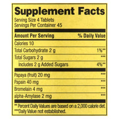 Somall papaya-enzyme flavor close-up emphasizes tasty, ready-to-use tablets.