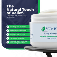 Sombra Hemp Massage Crème pumpkin oil focus supports nourishing skin after activity