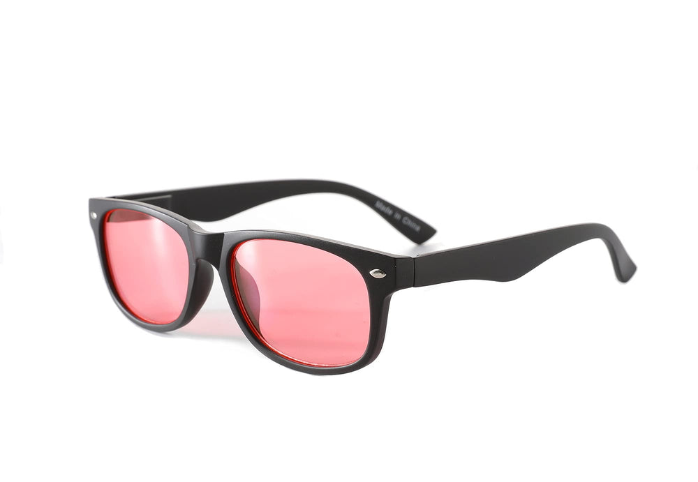 SomniLight FL-41 Wayfarer glasses protect eyes from bright indoor light.