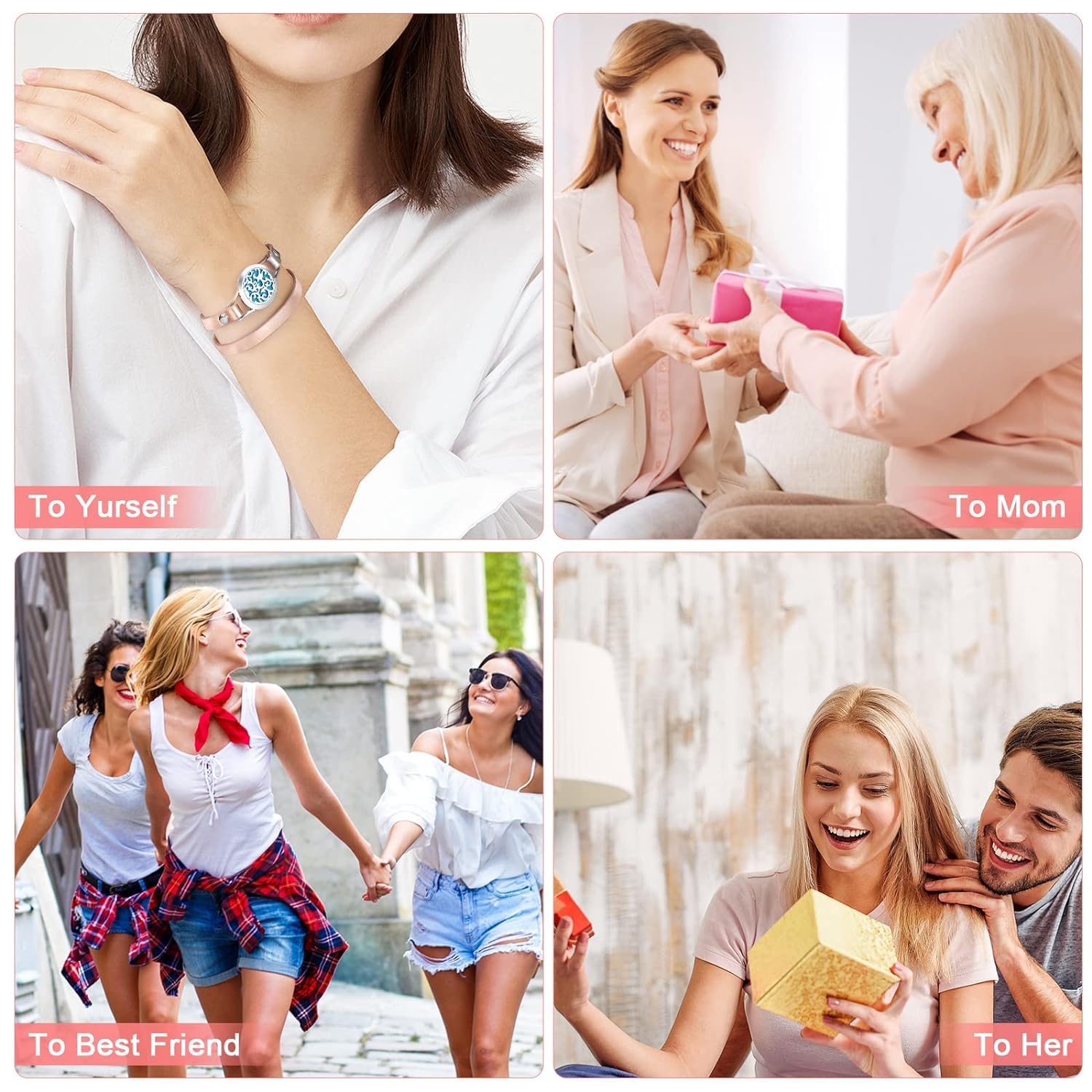 SOMORA elegant diffuser bracelet suited for women, a thoughtful Christmas gift.