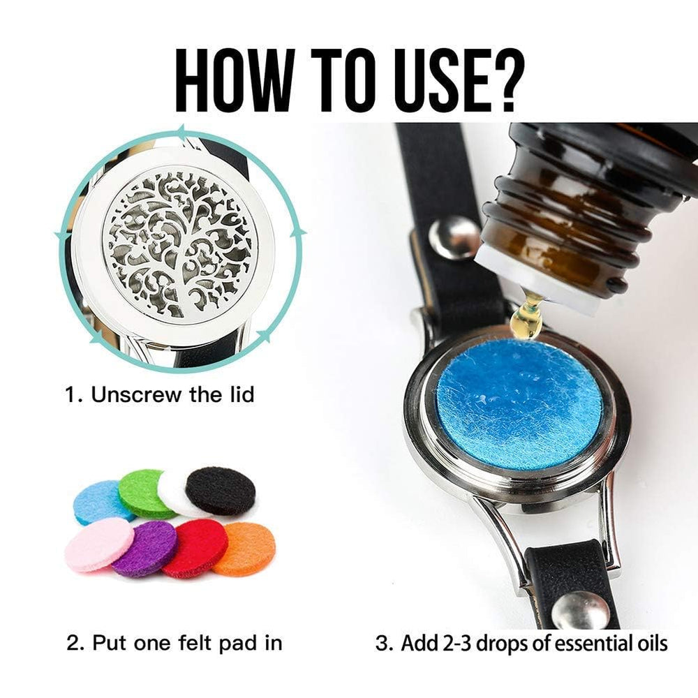 SOMORA eight felt pads let you switch scents easily.