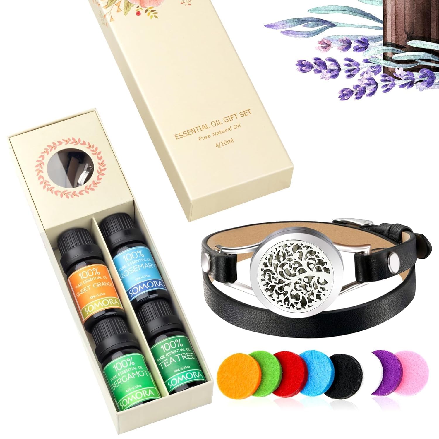 SOMORA diffuser bracelet set makes a thoughtful present for birthdays or holidays.