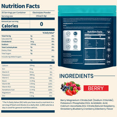 Sooergy mix berry flavor in a glass of refreshing hydration.