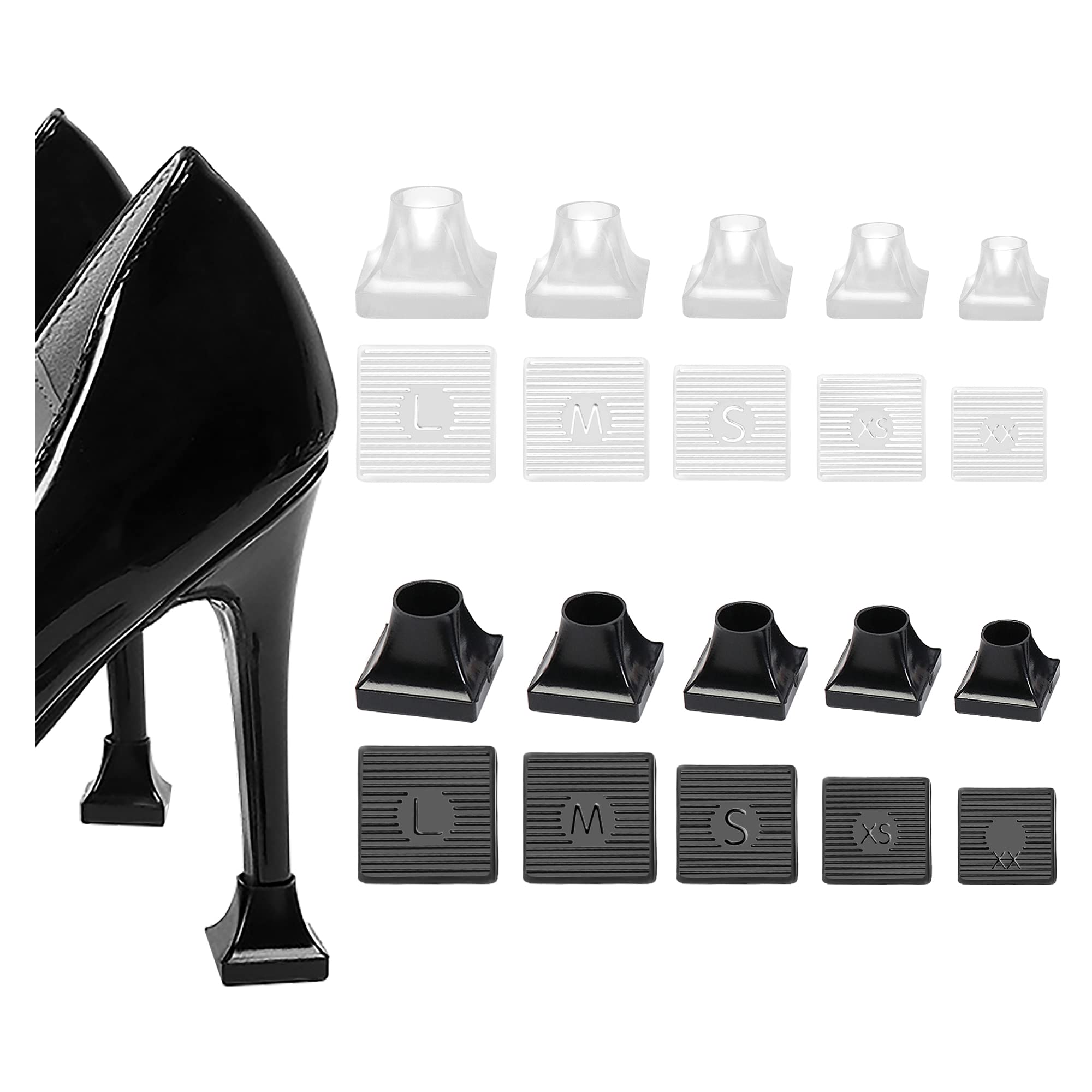 SooGree heel protector XXS pack fits tiny heel tips for discreet protection.