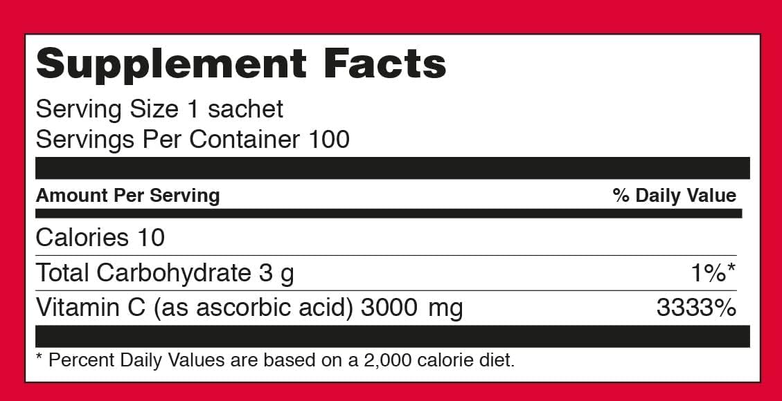 Sookwang MEGADOSE Vitamin C powder dissolving in water for quick intake.
