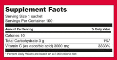 Sookwang MEGADOSE Vitamin C powder dissolving in water for quick intake.