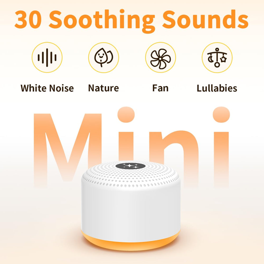 Soothing Sounds white noise machine offers 30 sounds for sleep and focus