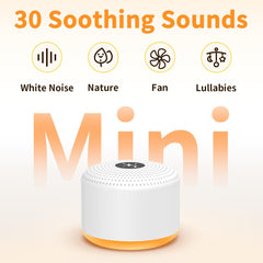 Soothing Sounds white noise machine offers 30 sounds for sleep and focus