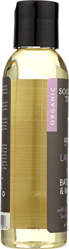 Soothing Touch Ayurveda lavender oil on green leaves signaling natural aromatherapy