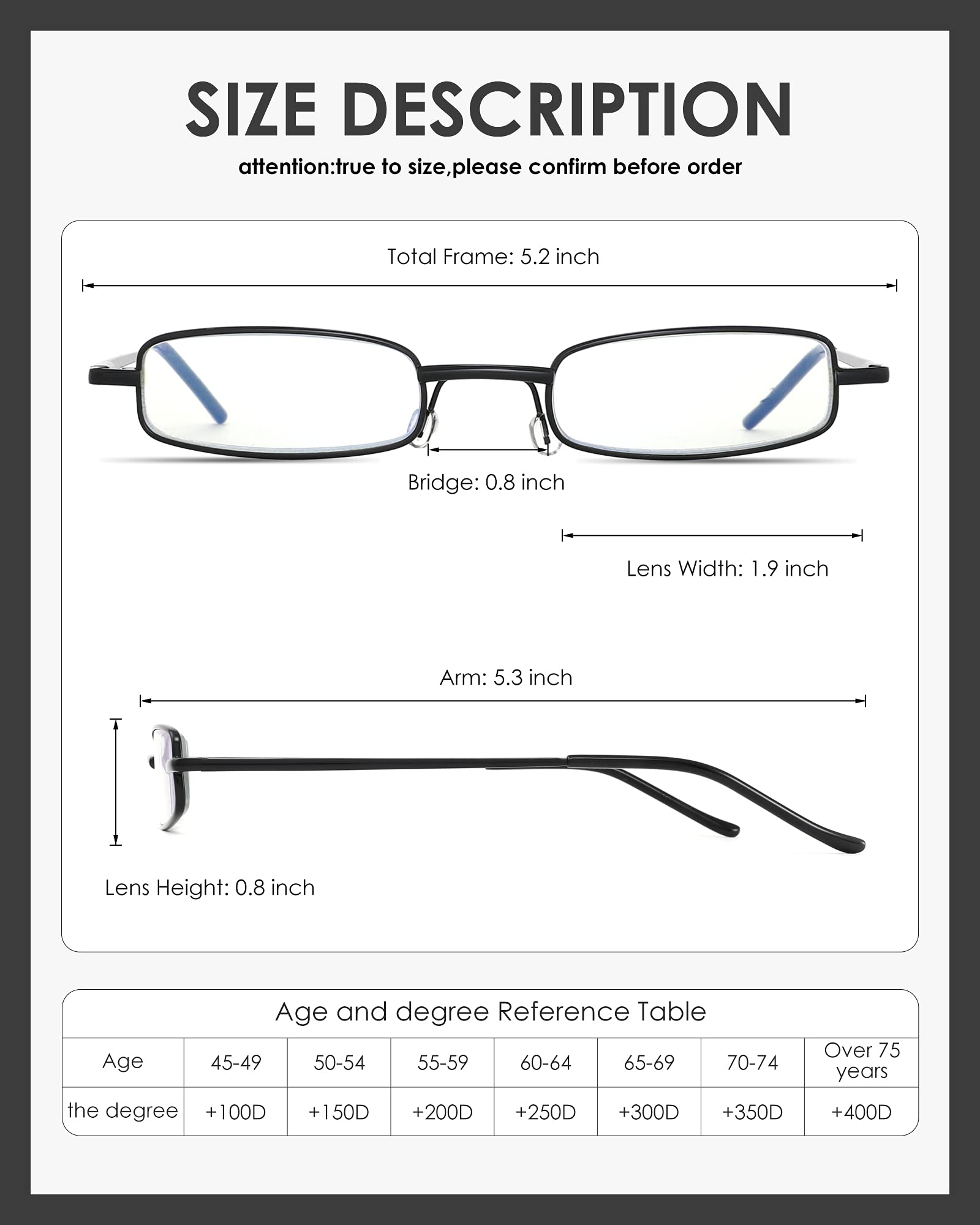 SOPHILY spring hinge metal frame delivers durable, comfortable daily wear.