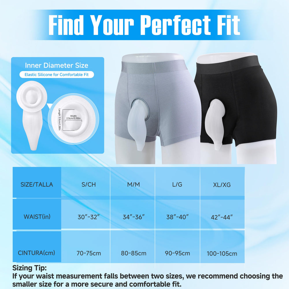 SorealGroup wearable urine collector with adjustable strap system for secure stability