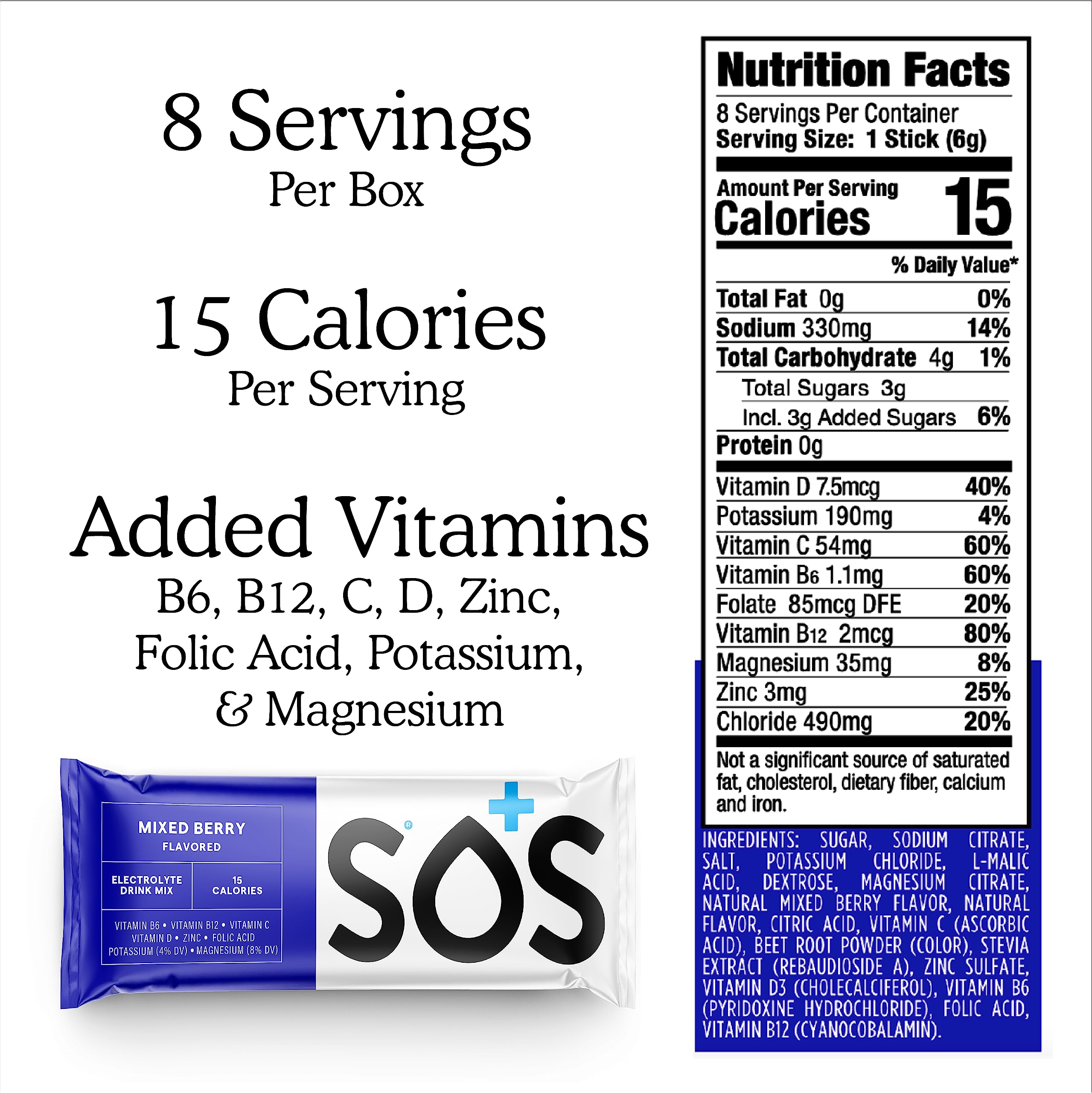 Sos Hydration travel pack ready for on-the-go hydration.