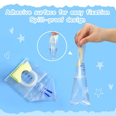 Sosation disposable kid pee bags with reliable adhesive surface for clean use.