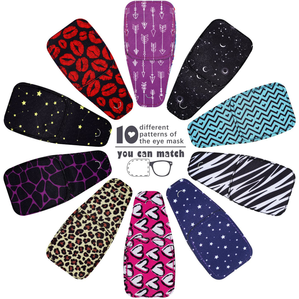 Sosation geometric patches, versatile styles for glasses wearers