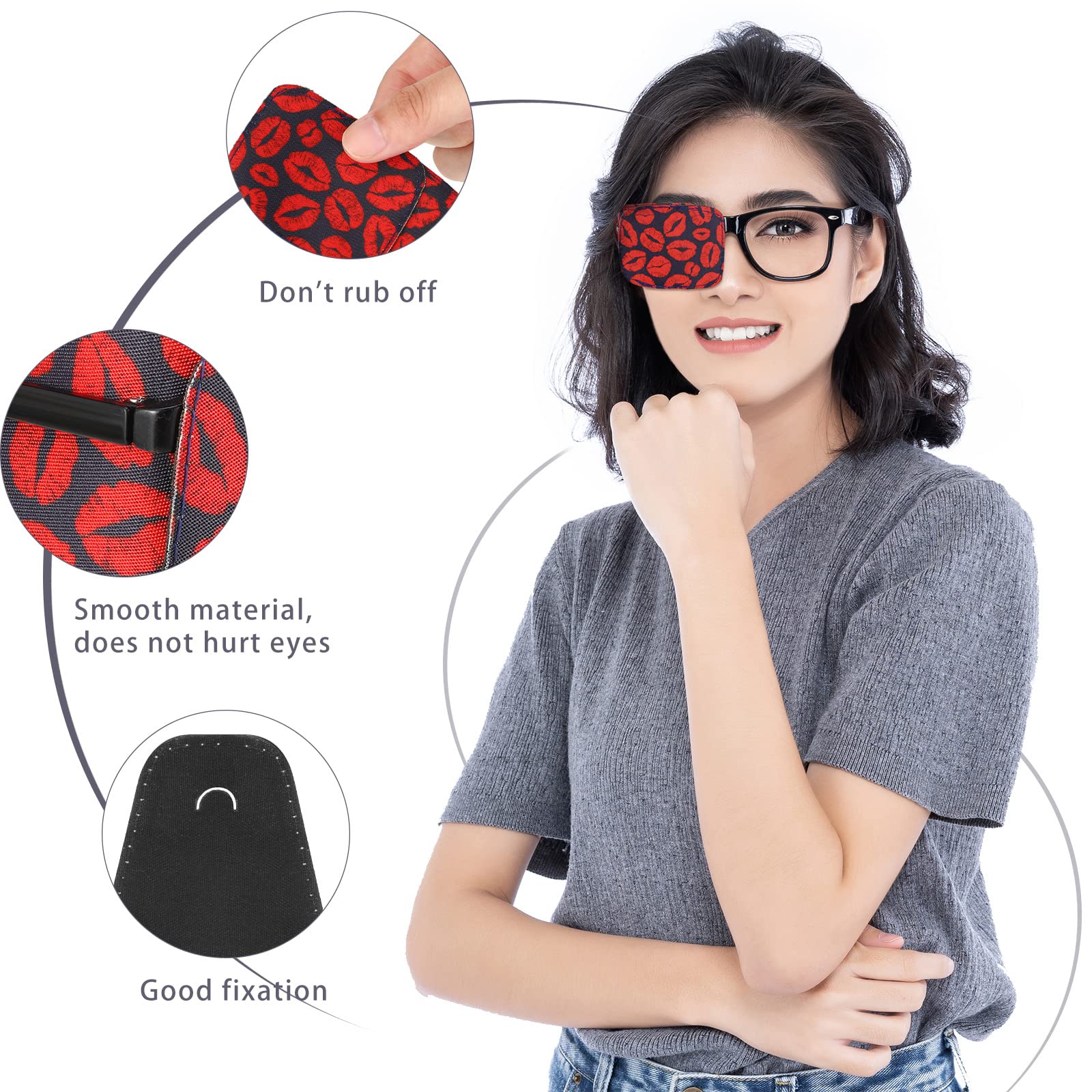 Sosation eye patches zebra stripe, comfortable fit for everyday use