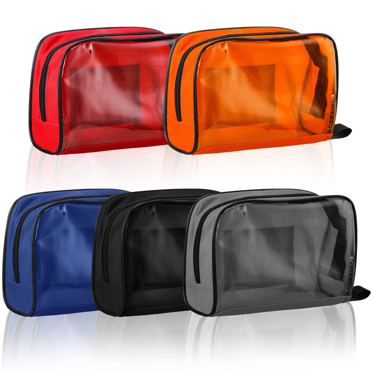 Sosation first aid bag in five colors with transparent window for easy viewing