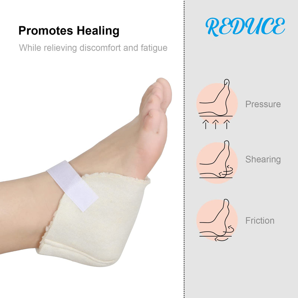 Sosation heel protectors with adjustable strap for secure, comfortable fit.