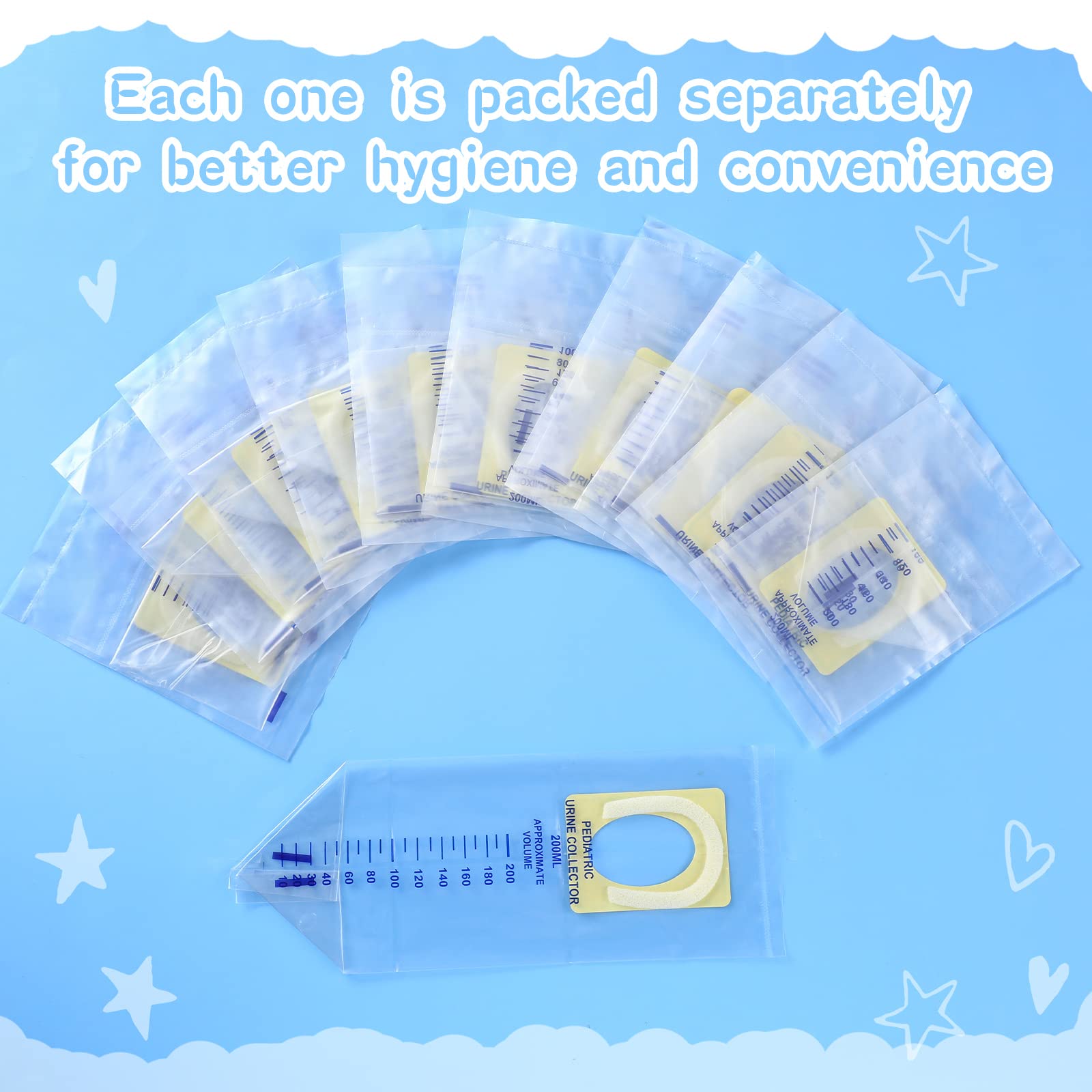 Sosation one-handed use kid pee bag for easy access.
