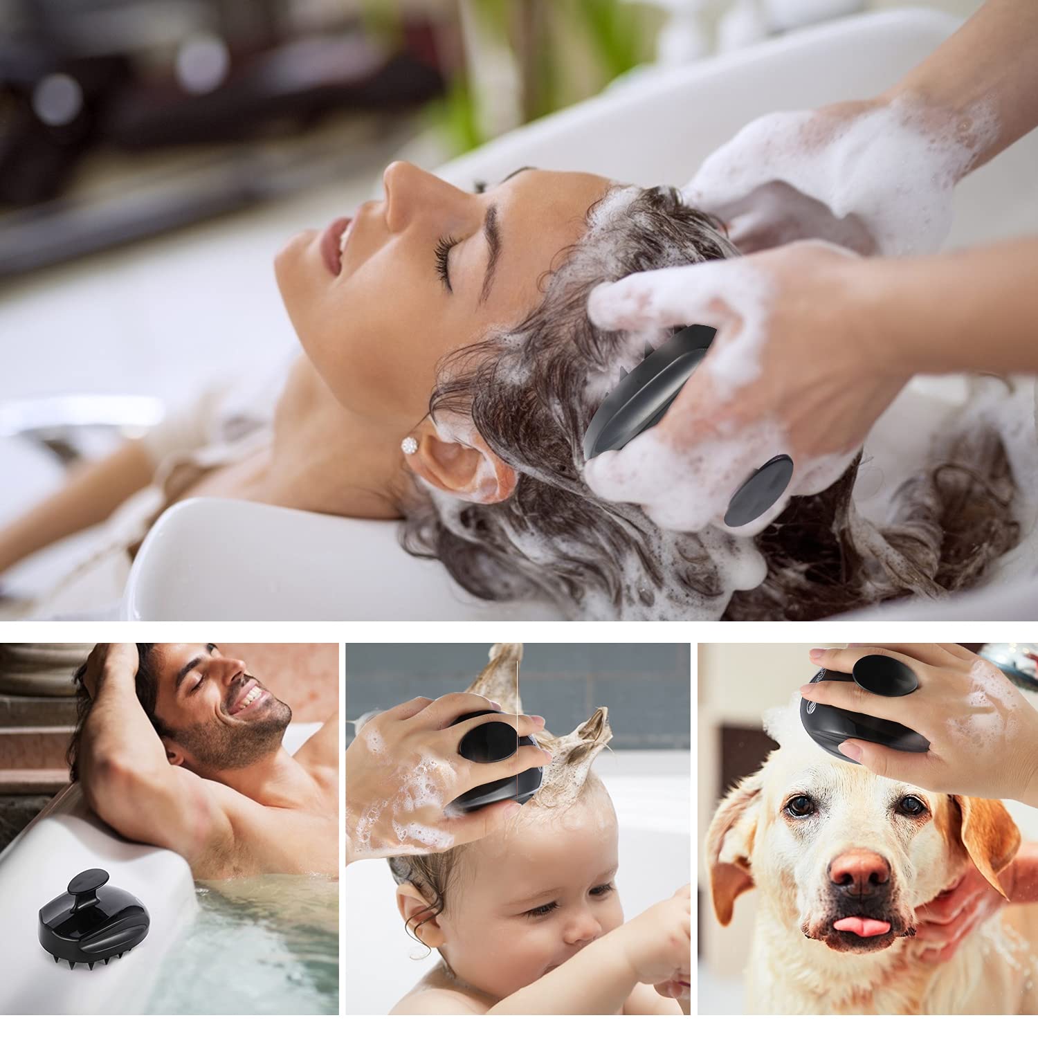 Sosoon pet-friendly hair care brush gentle for pets and humans.