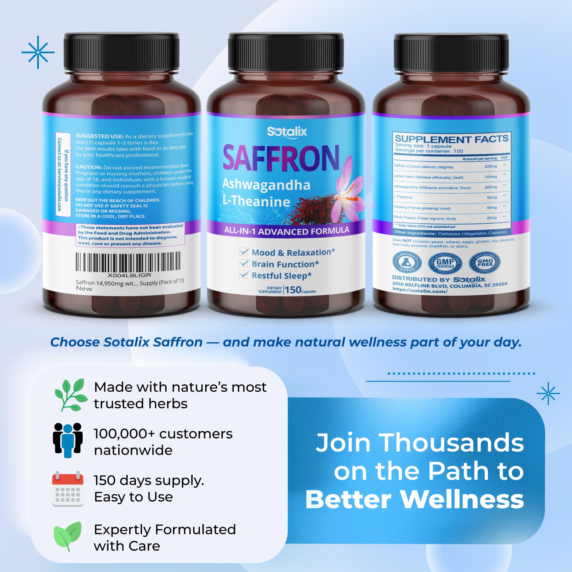 Sotalix product in evening routine for relaxation and focus