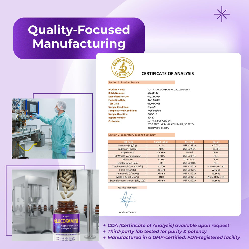 Packaging showcases organic collagen types I and III for skin and joints.