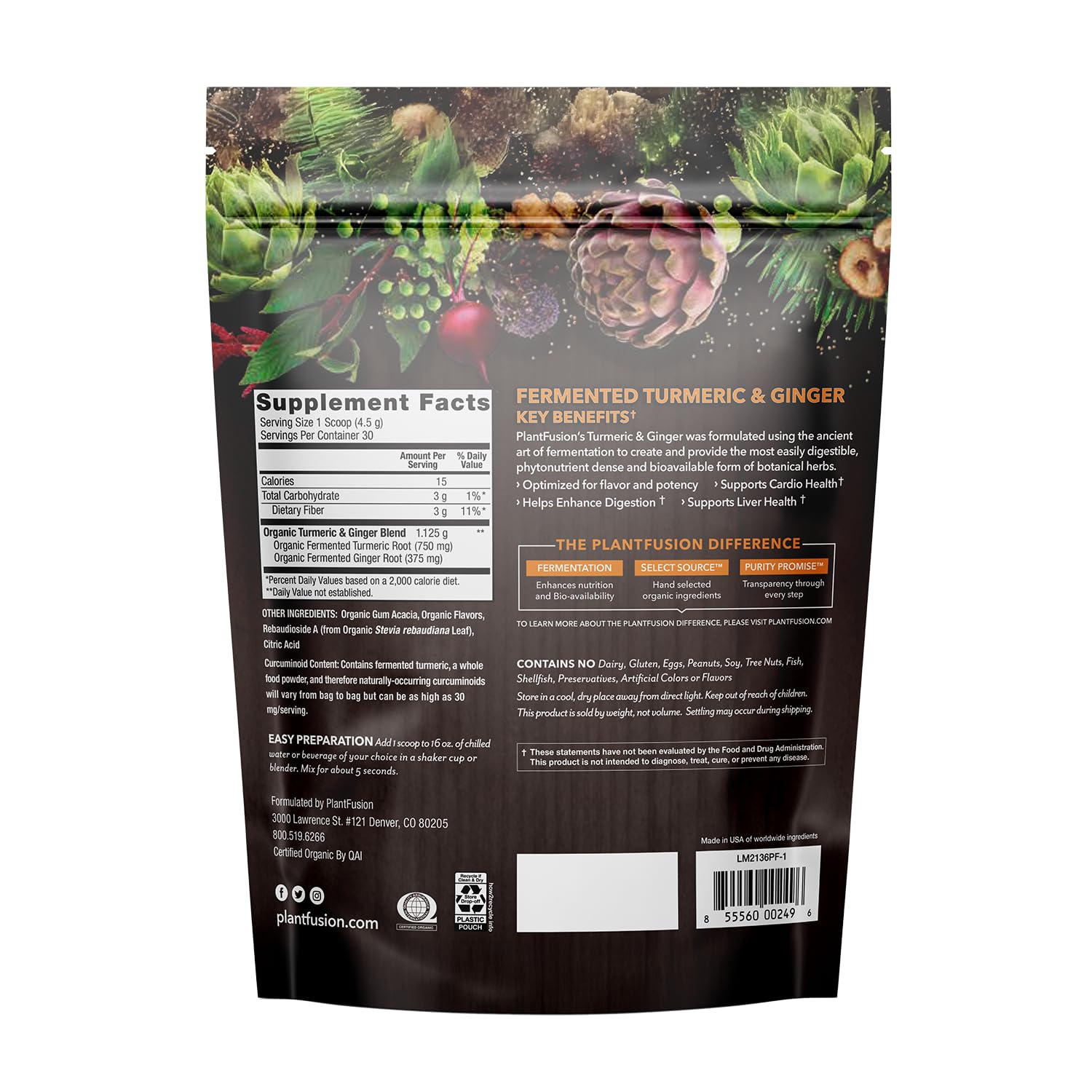 SOTRU PlantFusion scoop with powder for quick, convenient mixing.