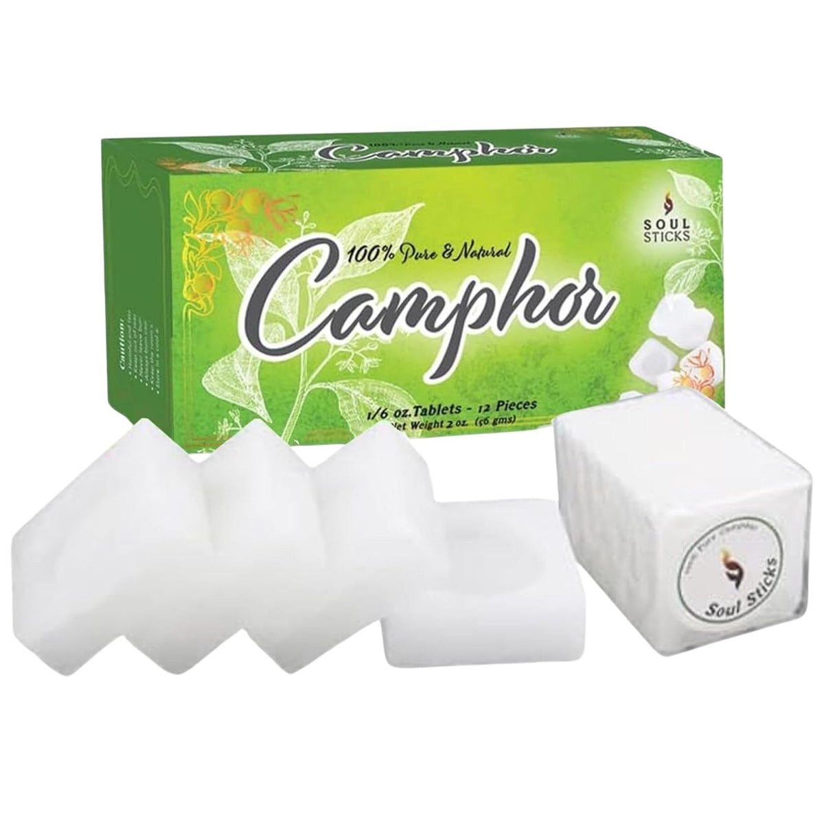 Soul Sticks camphor balls in a dish for calming aromatherapy at home.