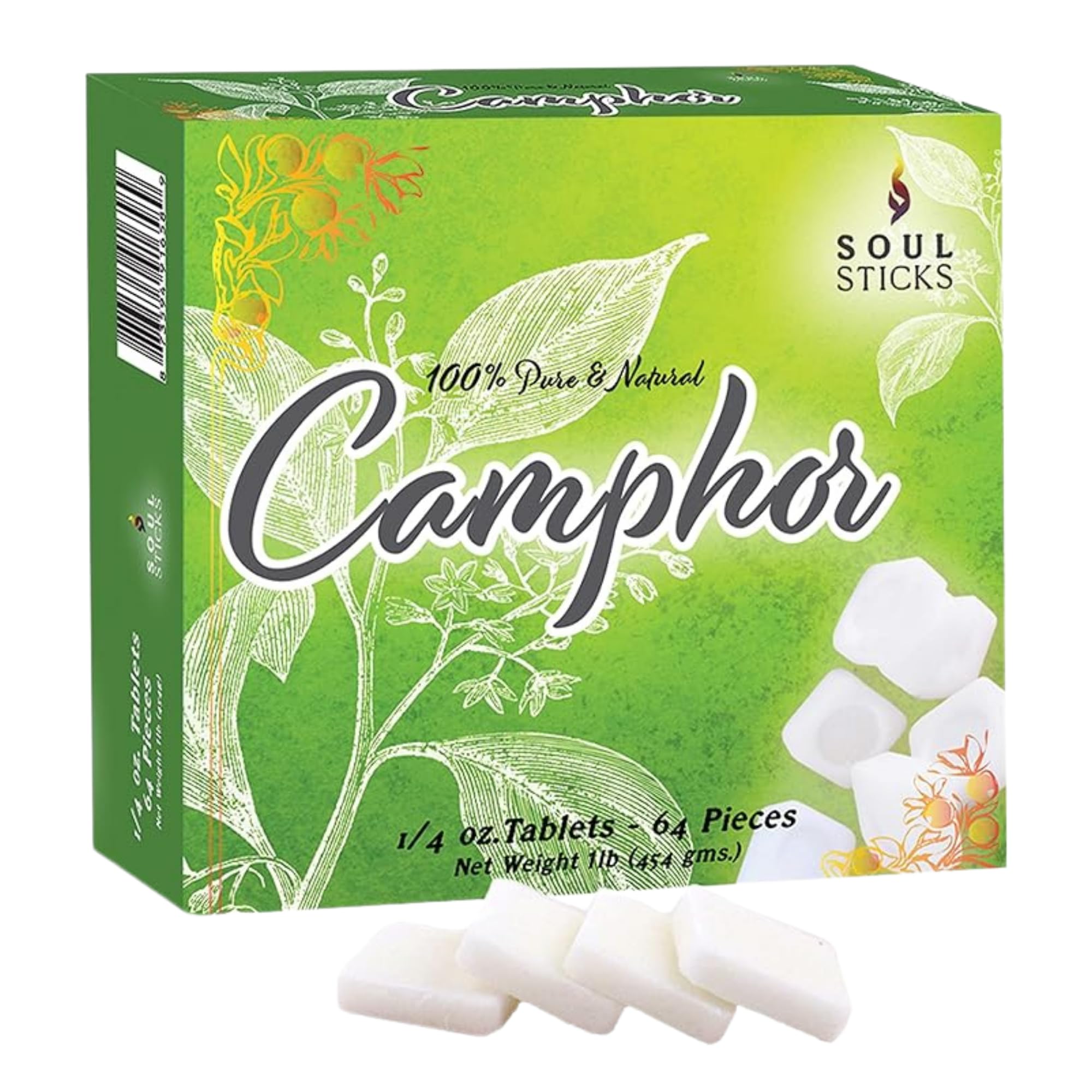 Soul Sticks camphor blocks in 450g packaging for a serene space