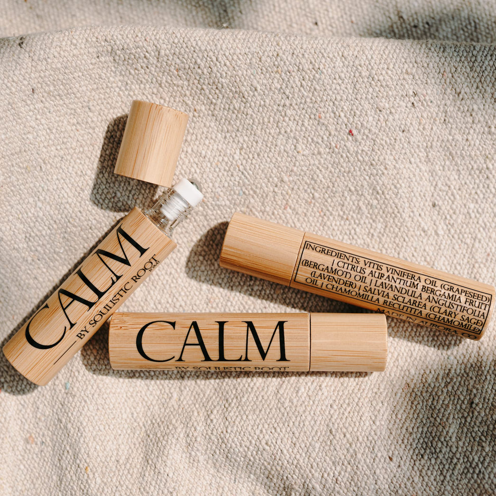 Soulistic Root Calm grapeseed oil base supports skin-moisturization.