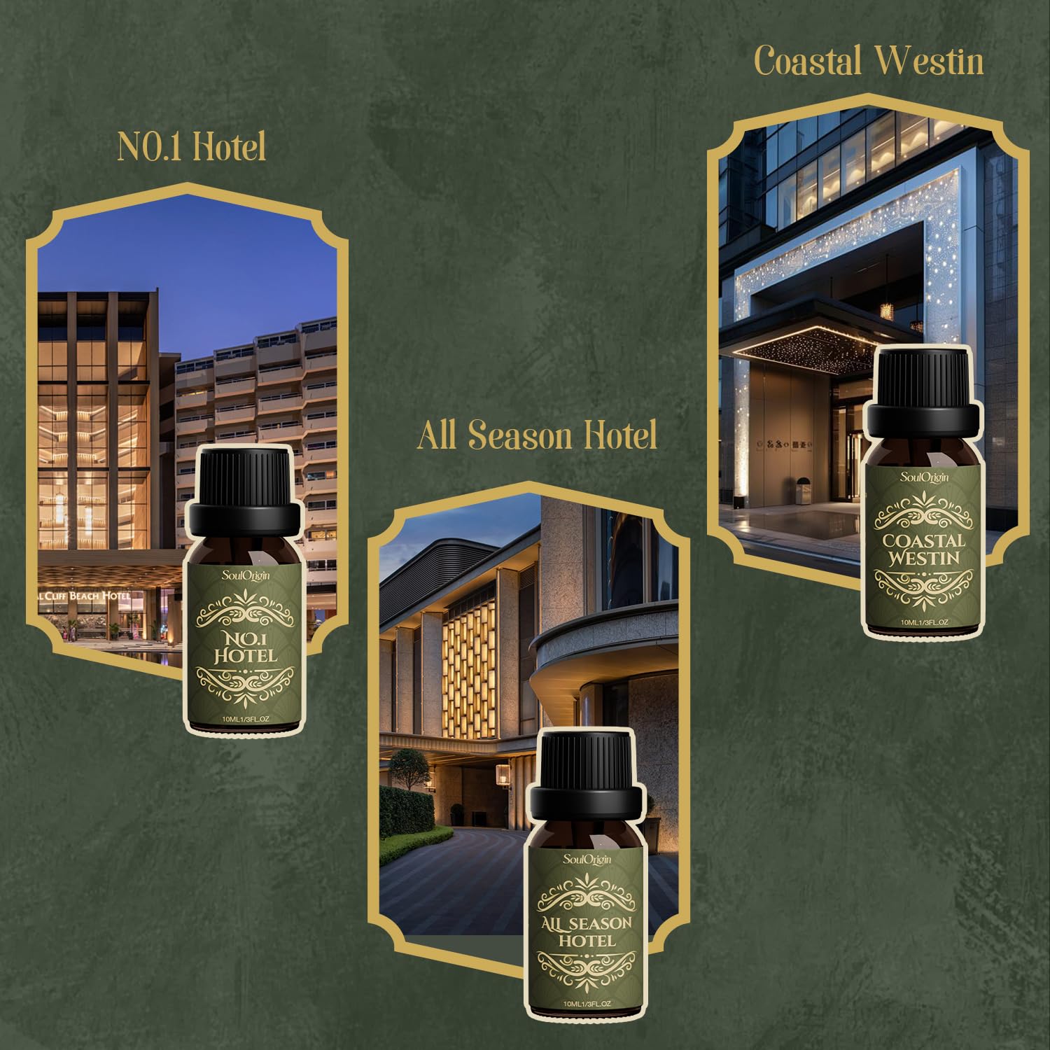 SoulOrigin All Season Hotel diffuser oil creates versatile year-round warmth.