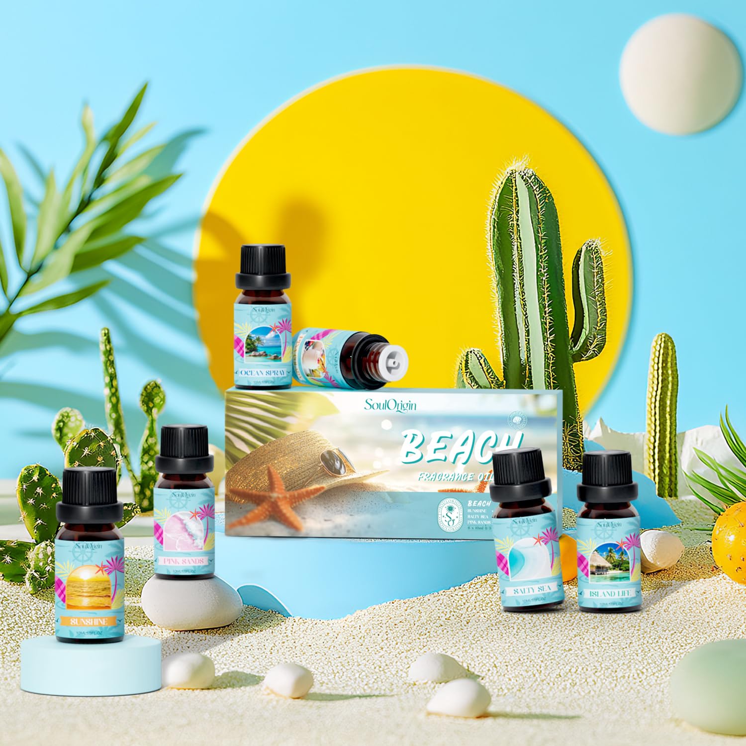 SoulOrigin Island Life diffuser oil bottle adds vacation vibes at home