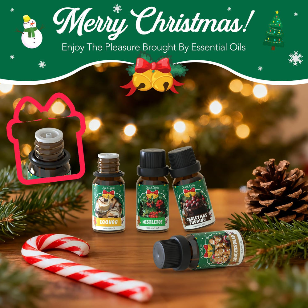 SoulOrigin Gingerbread oil image suggests warm spice in rooms.