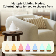 SoulOrigin diffuser with 8-color night light for cozy evenings