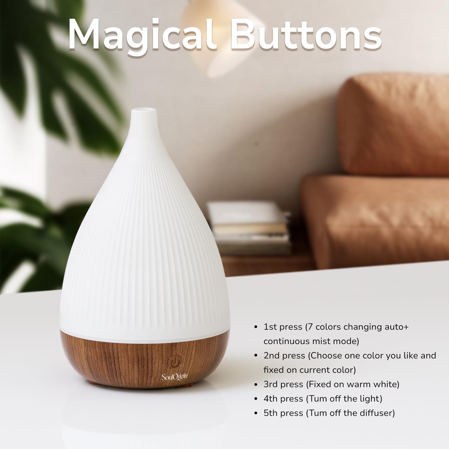 SoulOrigin dark finish blends with modern decor and gifting