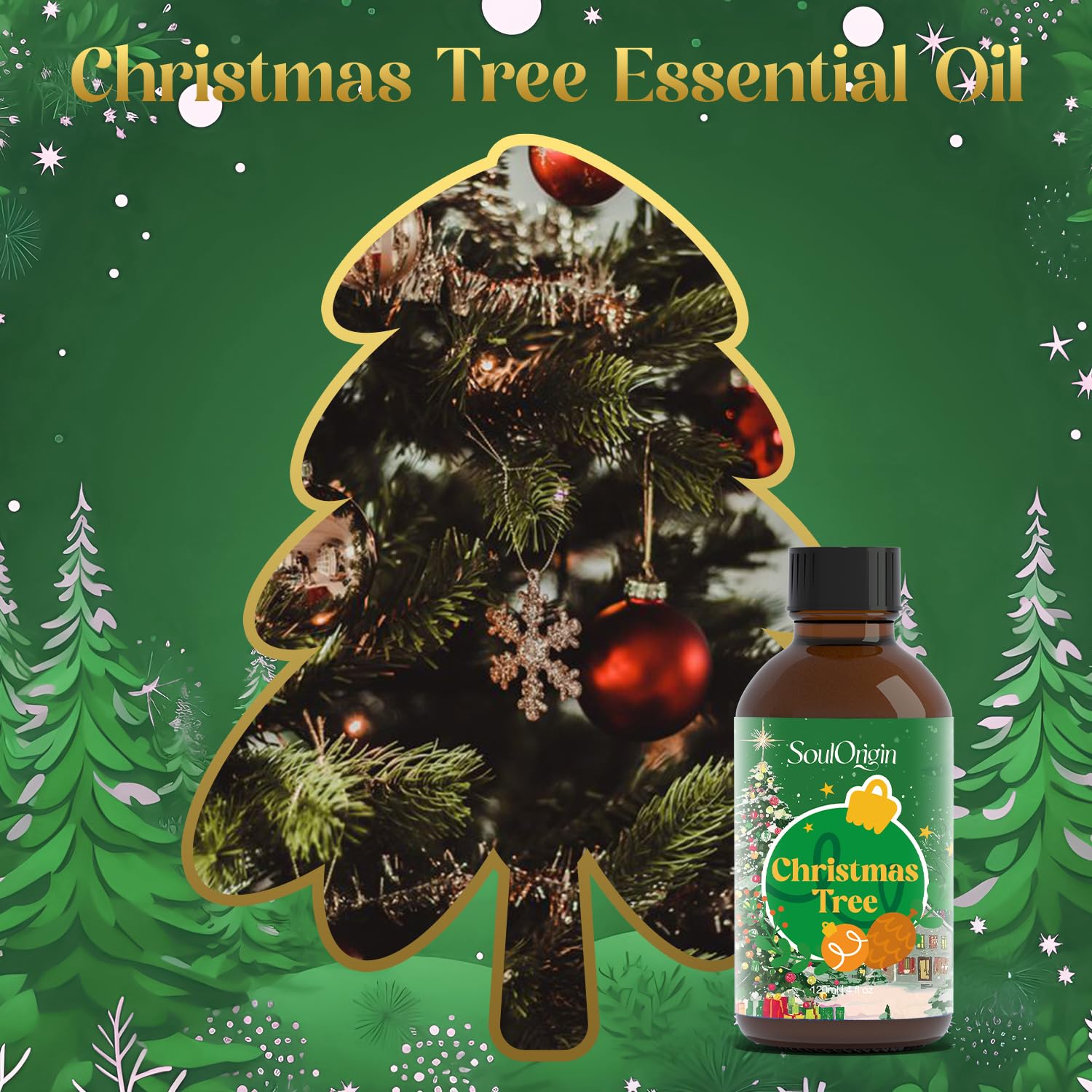 SoulOrigin diffuser setup releasing warm evergreen scent in a cozy room