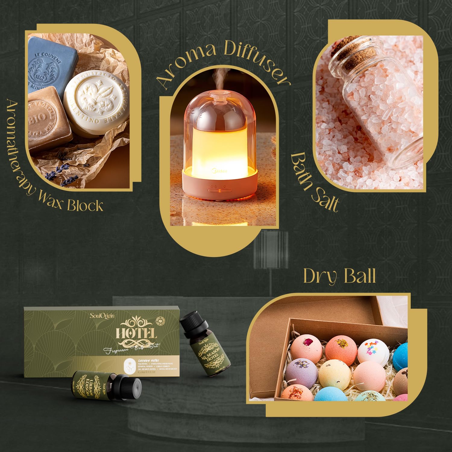 SoulOrigin Royal Ritzcarlton diffuser oil evokes opulent hotel vibes at home.